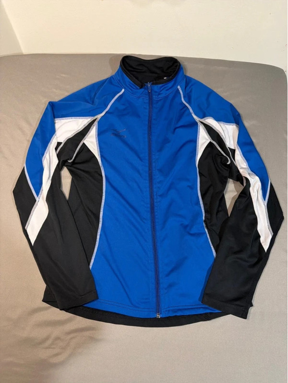 Mizuno DryLite Lightweight Running Performance Jacket Womens Sz S  Blue Full Zip